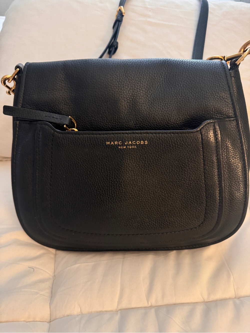 Marc Jacobs Black Leather Crossbody Bag